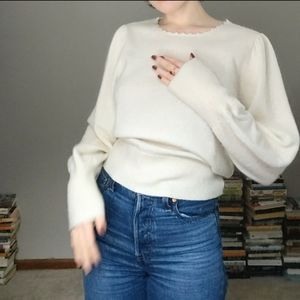 Other Stories Wool Puff Sleeve Sweater